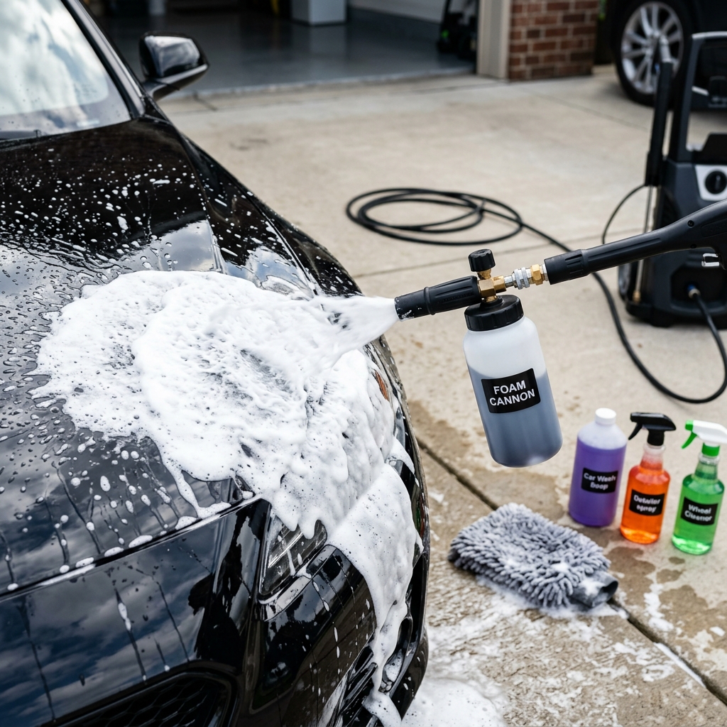 Lavage sans contact voiture : tutoriel complet avec produits amazon - illustration